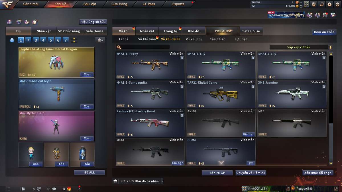 shop acc cf uy tin gia re